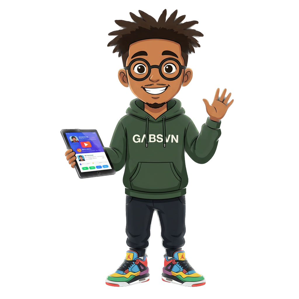 Mascotte GΛBSVN créant un site internet premium à Genève