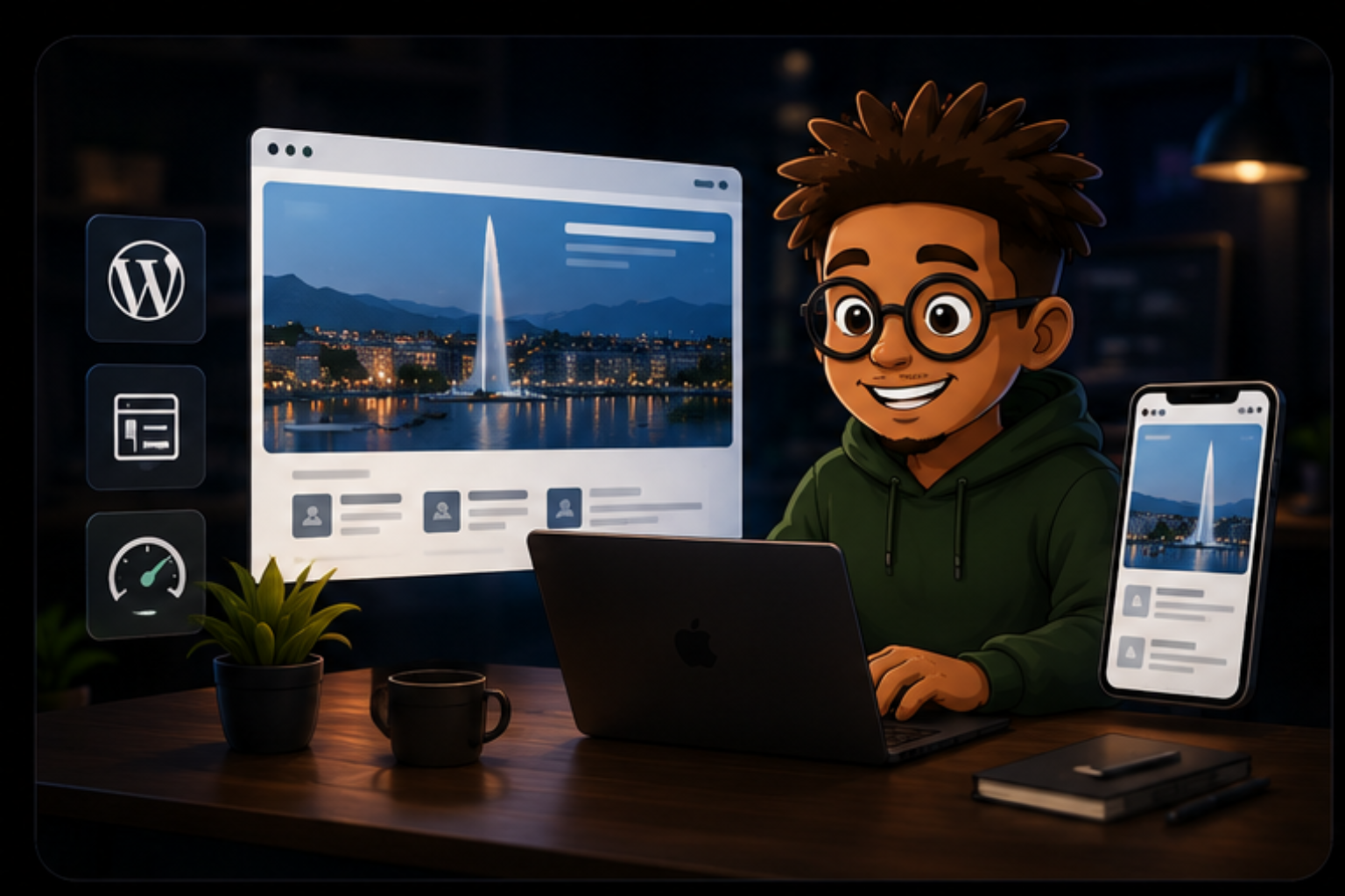 Projet de création de site internet premium à Genève par GΛBSVN