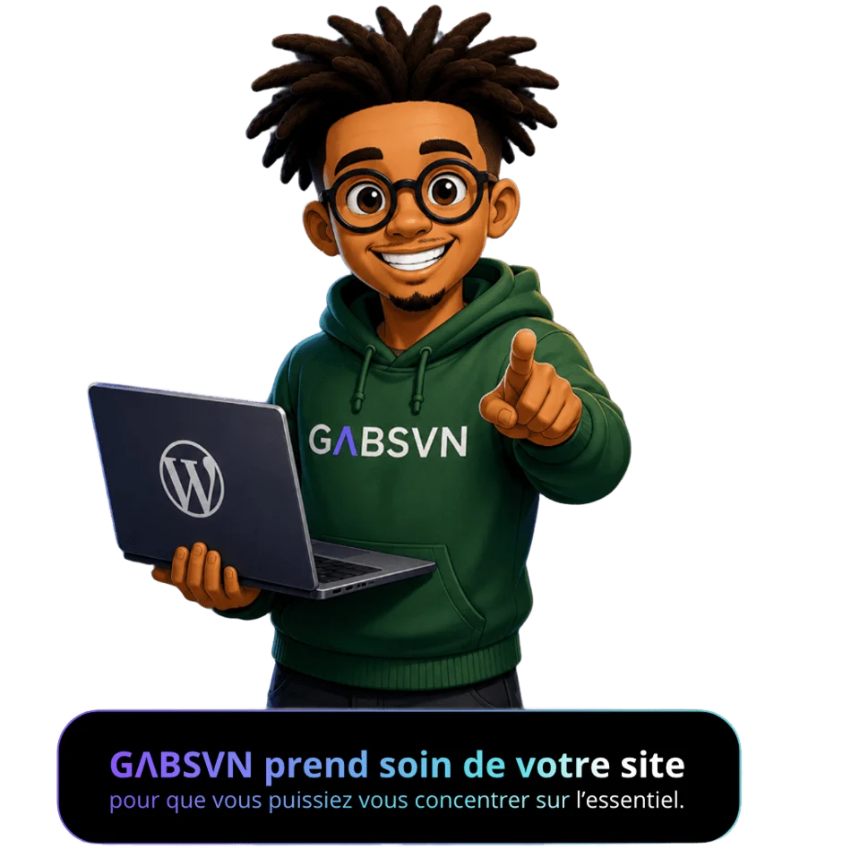 Mascotte GΛBSVN assurant la maintenance WordPress à Genève