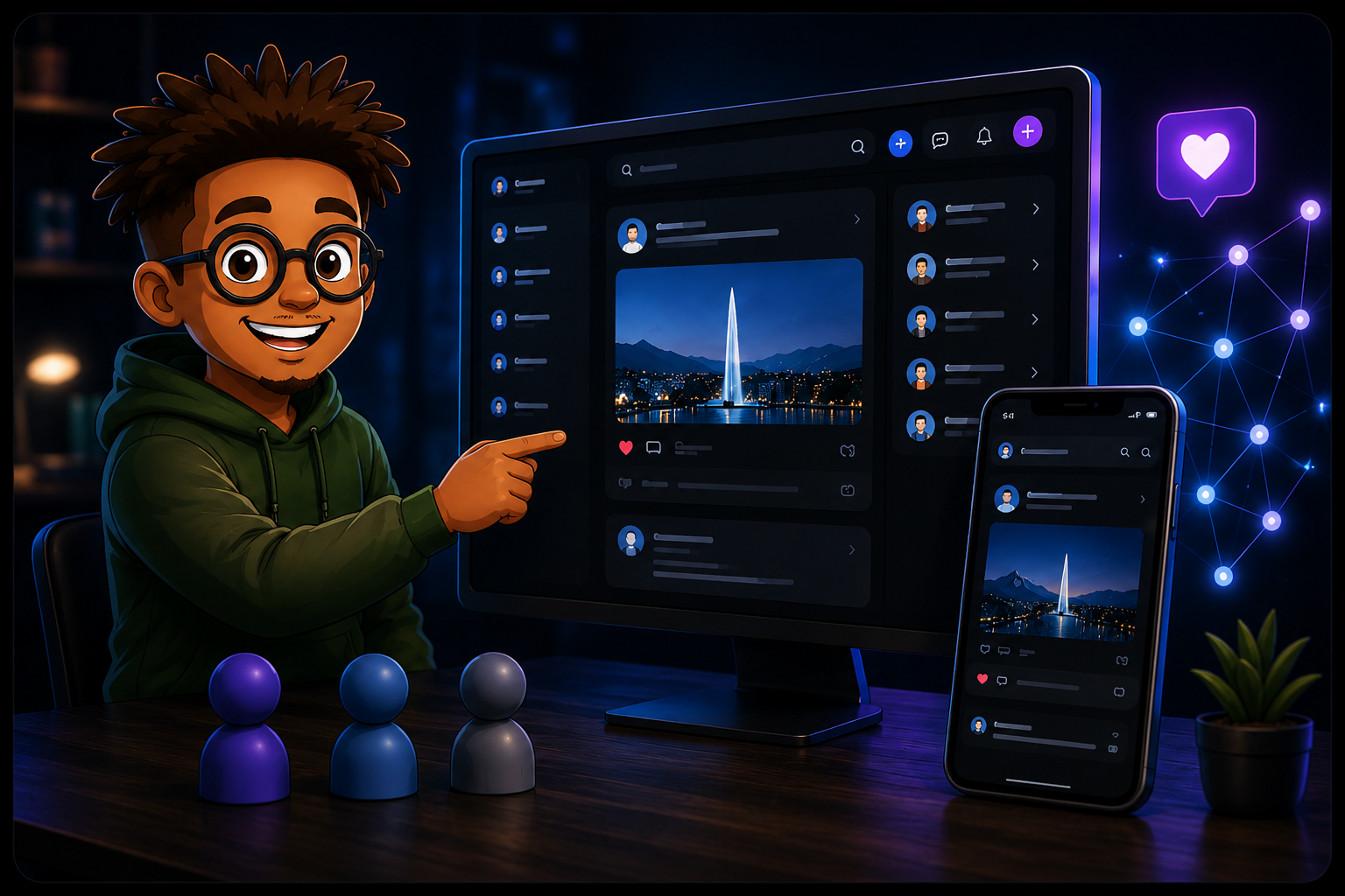 Concept GΛBSVN Connect plateforme sociale clé en main