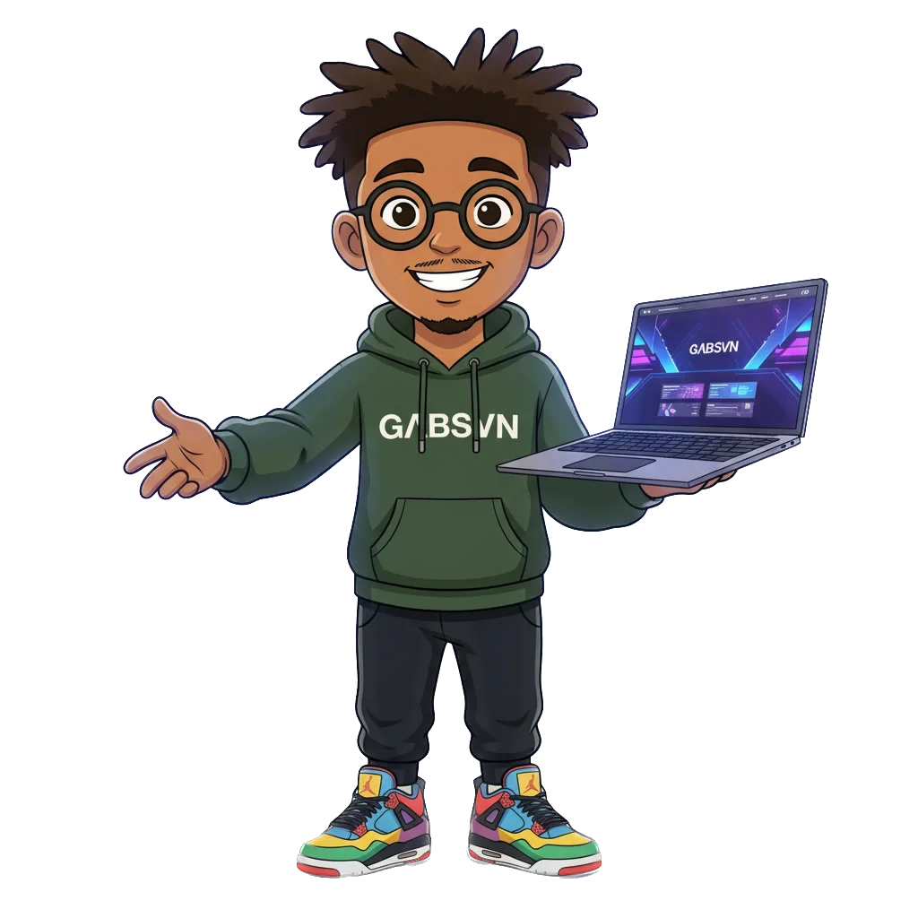 Mascotte GΛBSVN invitant à créer un site web premium à Genève