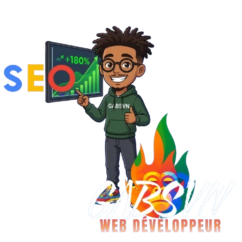Mascotte GΛBSVN présentant une optimisation SEO à Genève