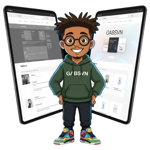 Mascotte GΛBSVN présentant une refonte de site internet à Genève