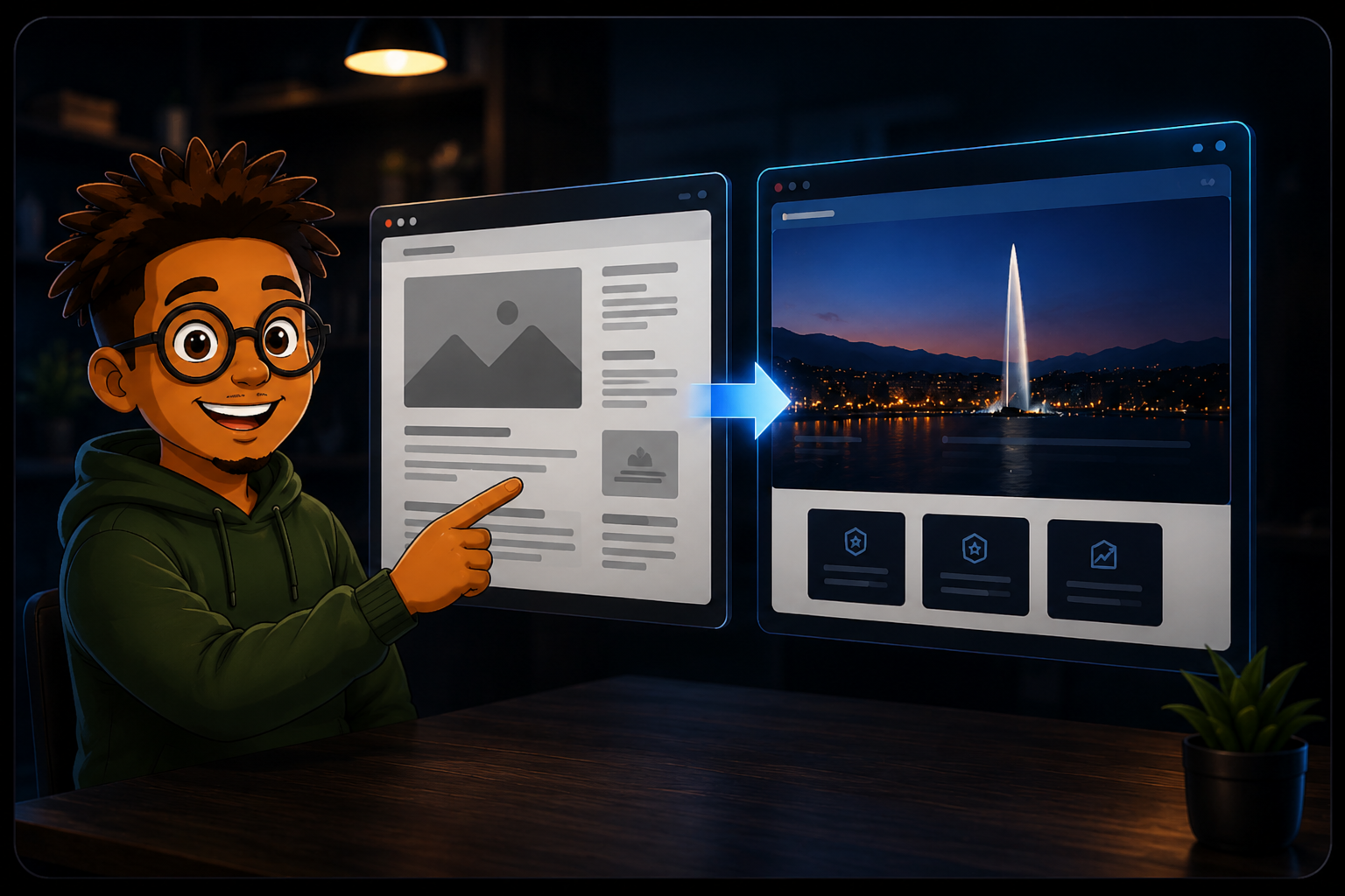 Projet de refonte de site internet Genève par GΛBSVN Development